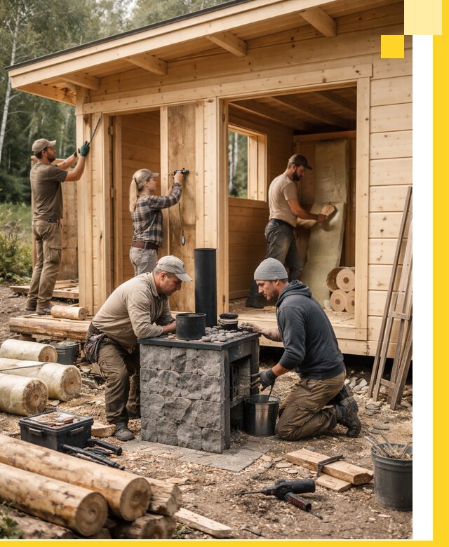 Купить баню под ключ в Вольске строительство монтаж отделка