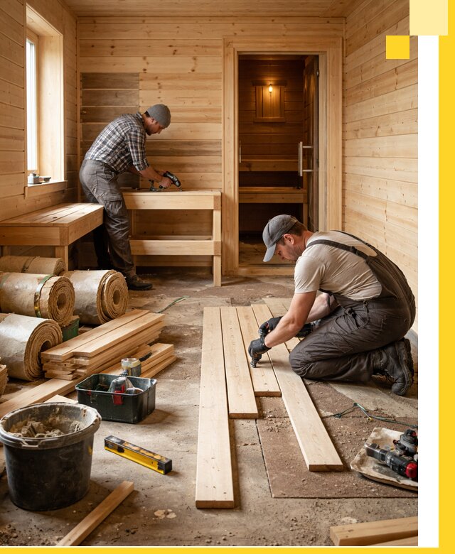 Индивидуальный проект бани с комнатой отдыха под ключ в Вольске