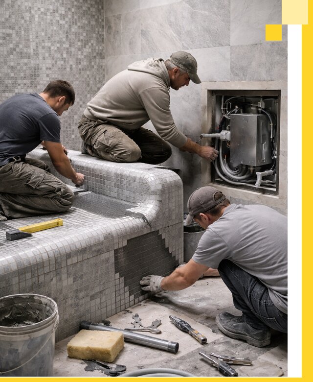 Проекты хамамов под ключ в Вольске и дизайн и строительство