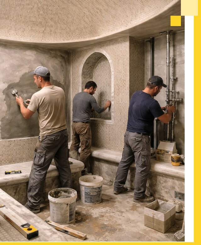 Профессиональный монтаж хамамов под ключ в Вольске с гарантией