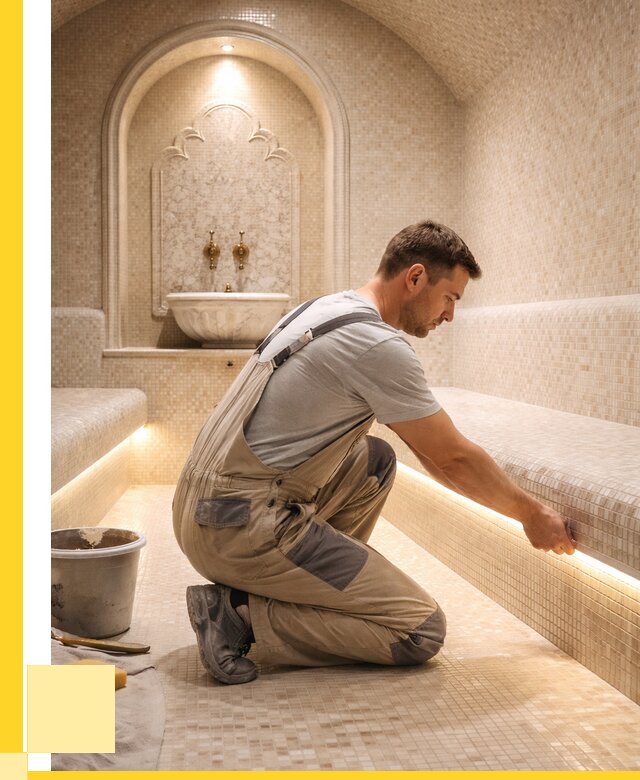 Отделка хамамов под ключ в Вольске от 5570 р. | ЭриданВль