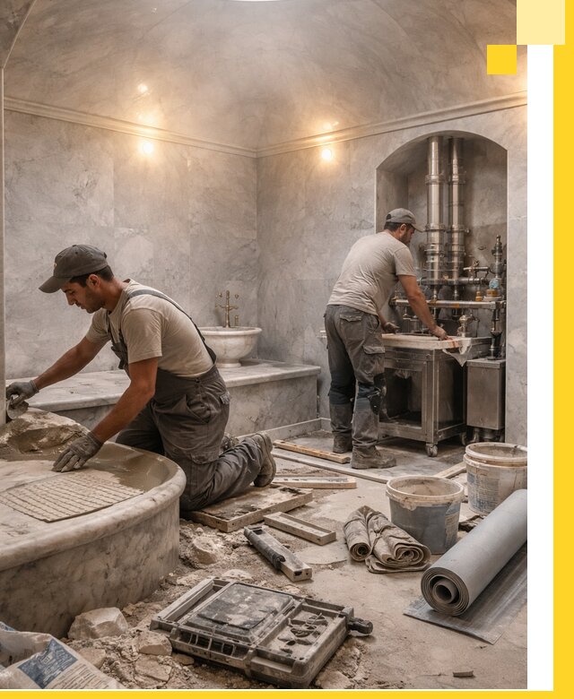 Строительство турецких бань хаммам под ключ в Вольске