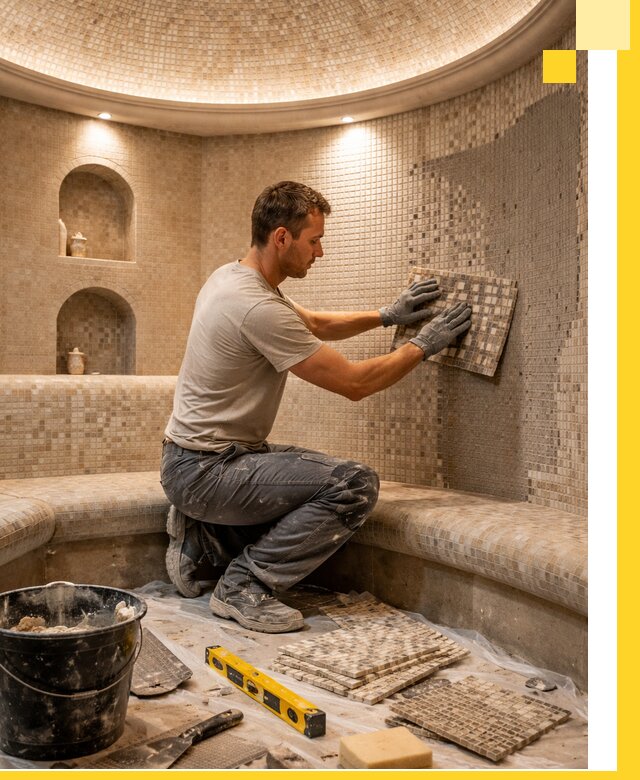 Устройство и монтаж домашнего хамама под ключ в Вольске