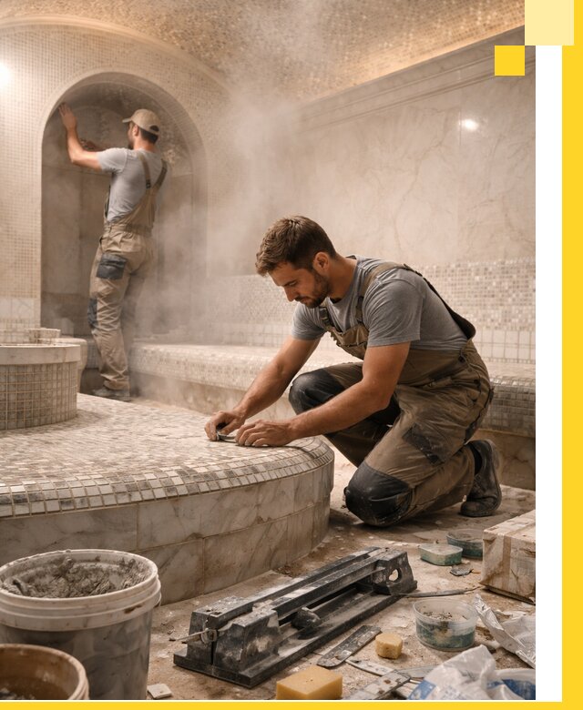 Профессиональный дизайн хамама и SPA под ключ в Вольске