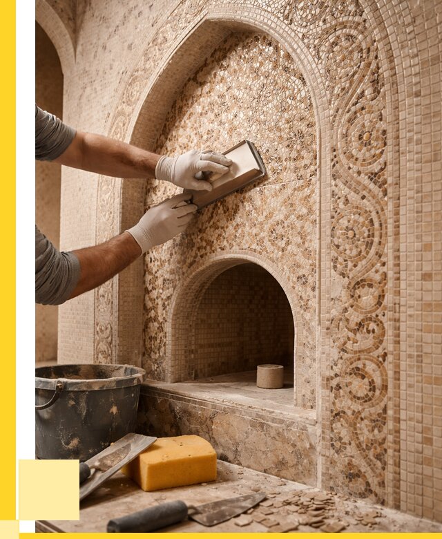 Мозаика для хамама в Вольске под ключ от 5064 р. | ЭриданВль