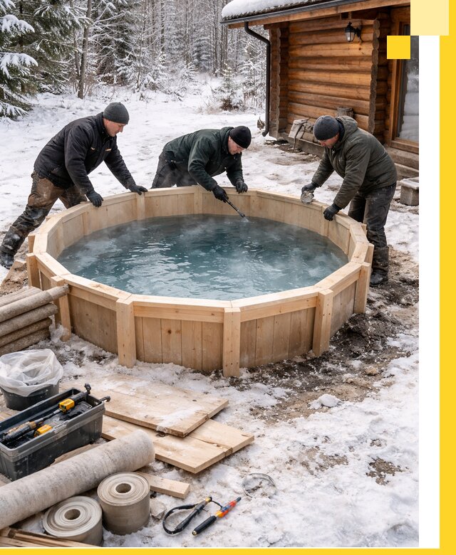 Изготовление и установка ледяных купелей под ключ в Вольске